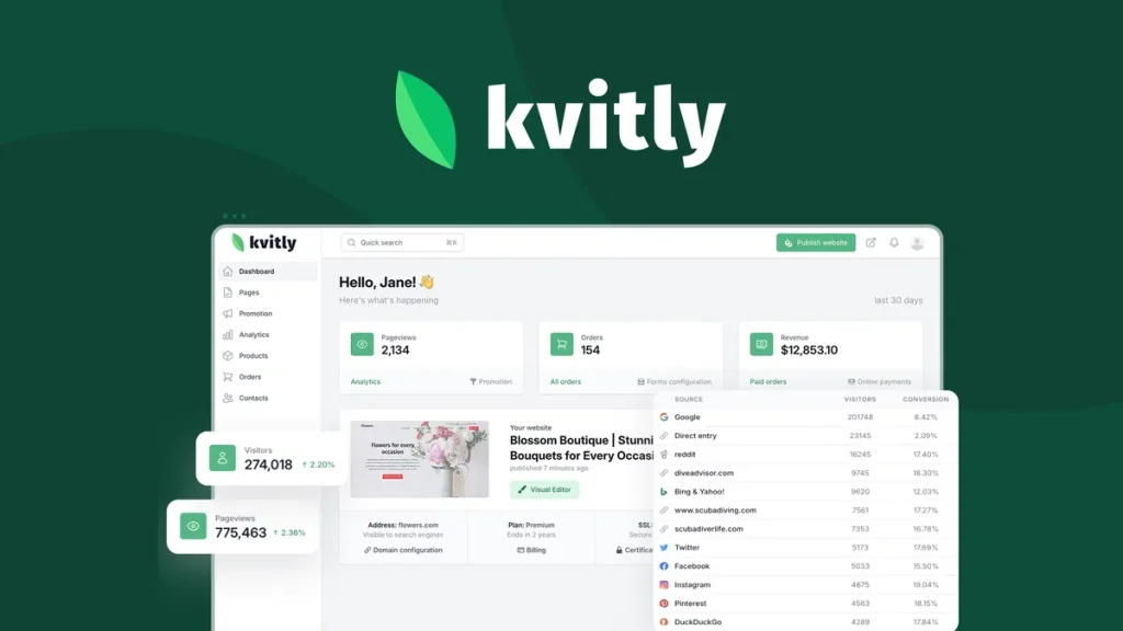 kvitly Review: Is This AI All-in-One Platform Better Than Wix & WordPress?