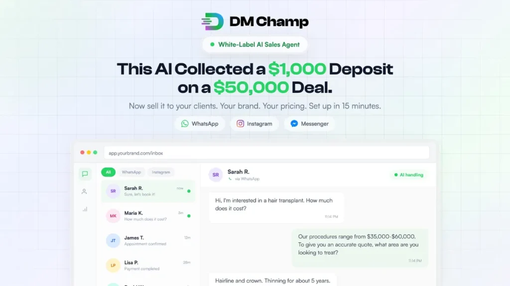 DM Champ Review 2026 – AI Sales Agent That Closes Deals in